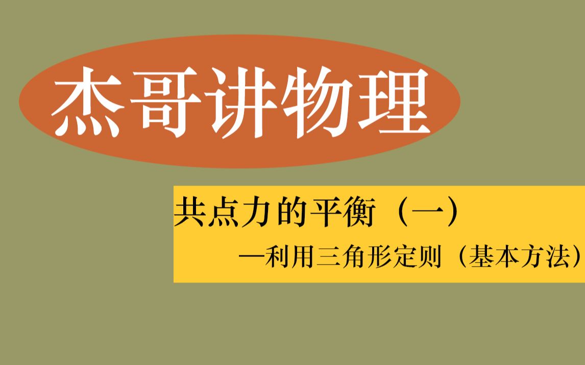 [图]32、共点力的平衡（一）——利用三角形定则分析受力