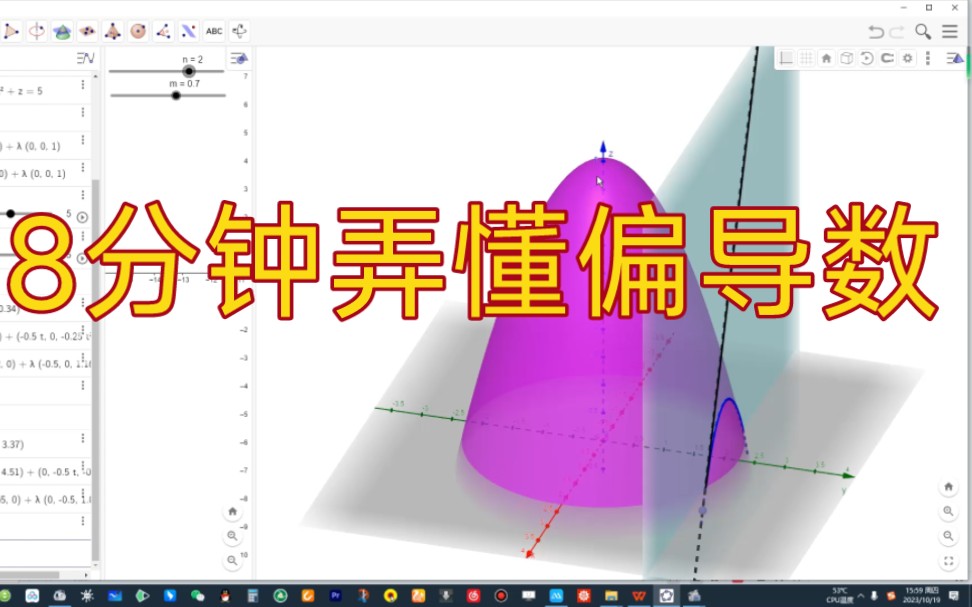 8分钟弄懂偏导数,动画➕讲解哔哩哔哩bilibili