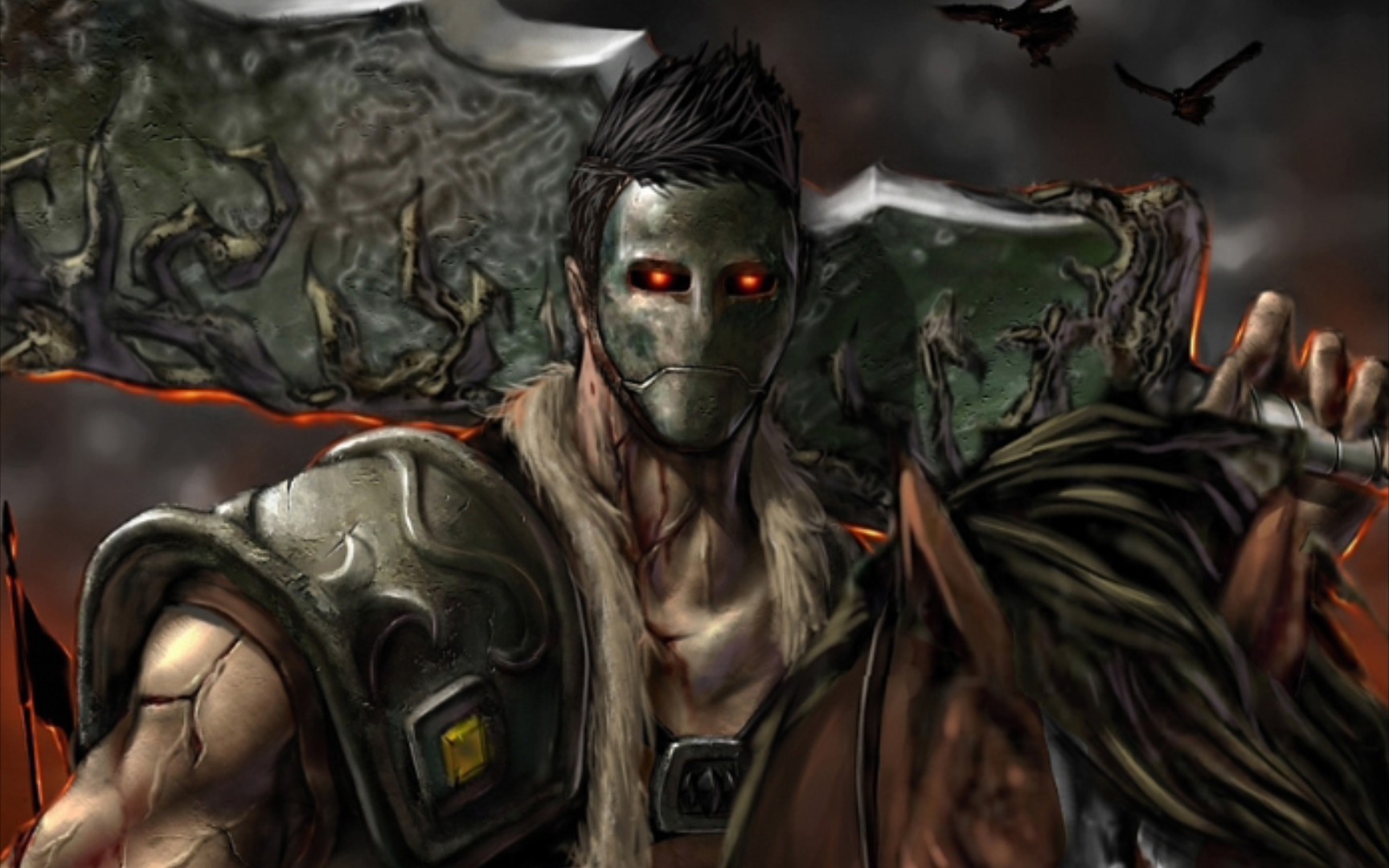 高顺:牛战士从不摘下他的面具