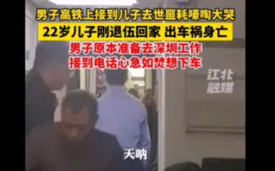 Descargar video: 男子高铁上接到儿子去世噩耗嚎啕大哭：他才22岁啊，刚退伍回家