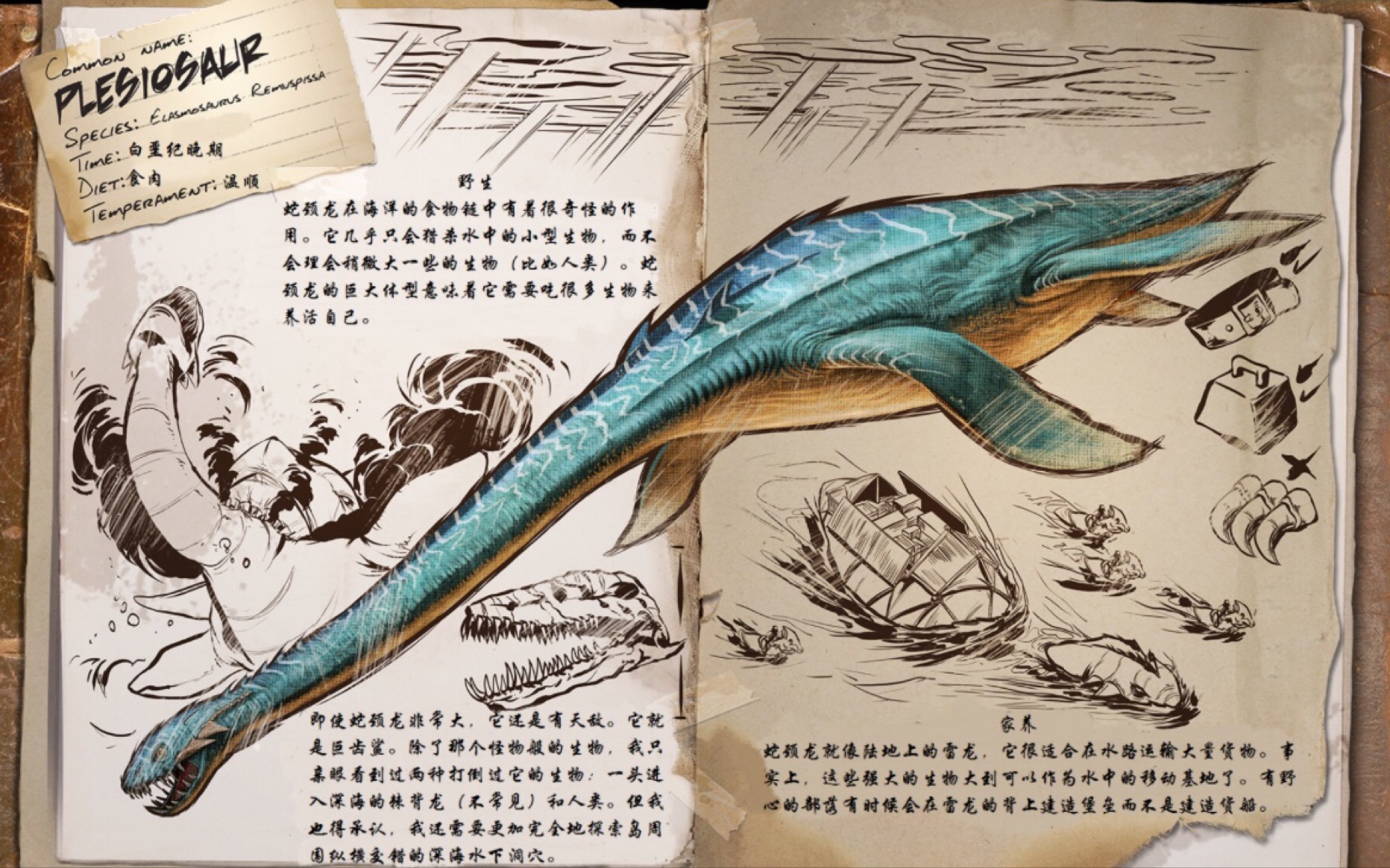 饥饿鲨进化蛇颈龙图片