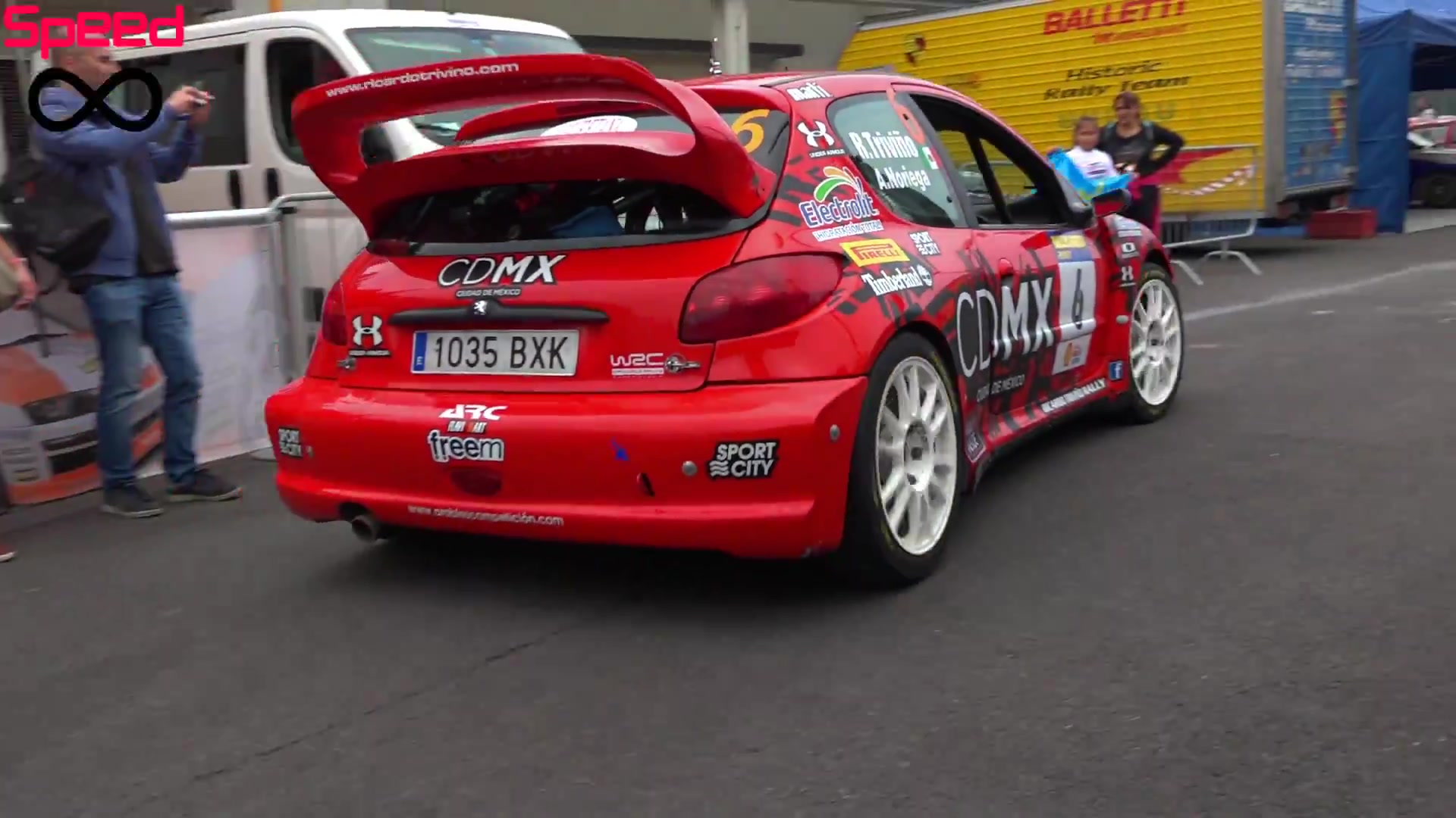 标致206 wrc 赛事中的引擎声浪