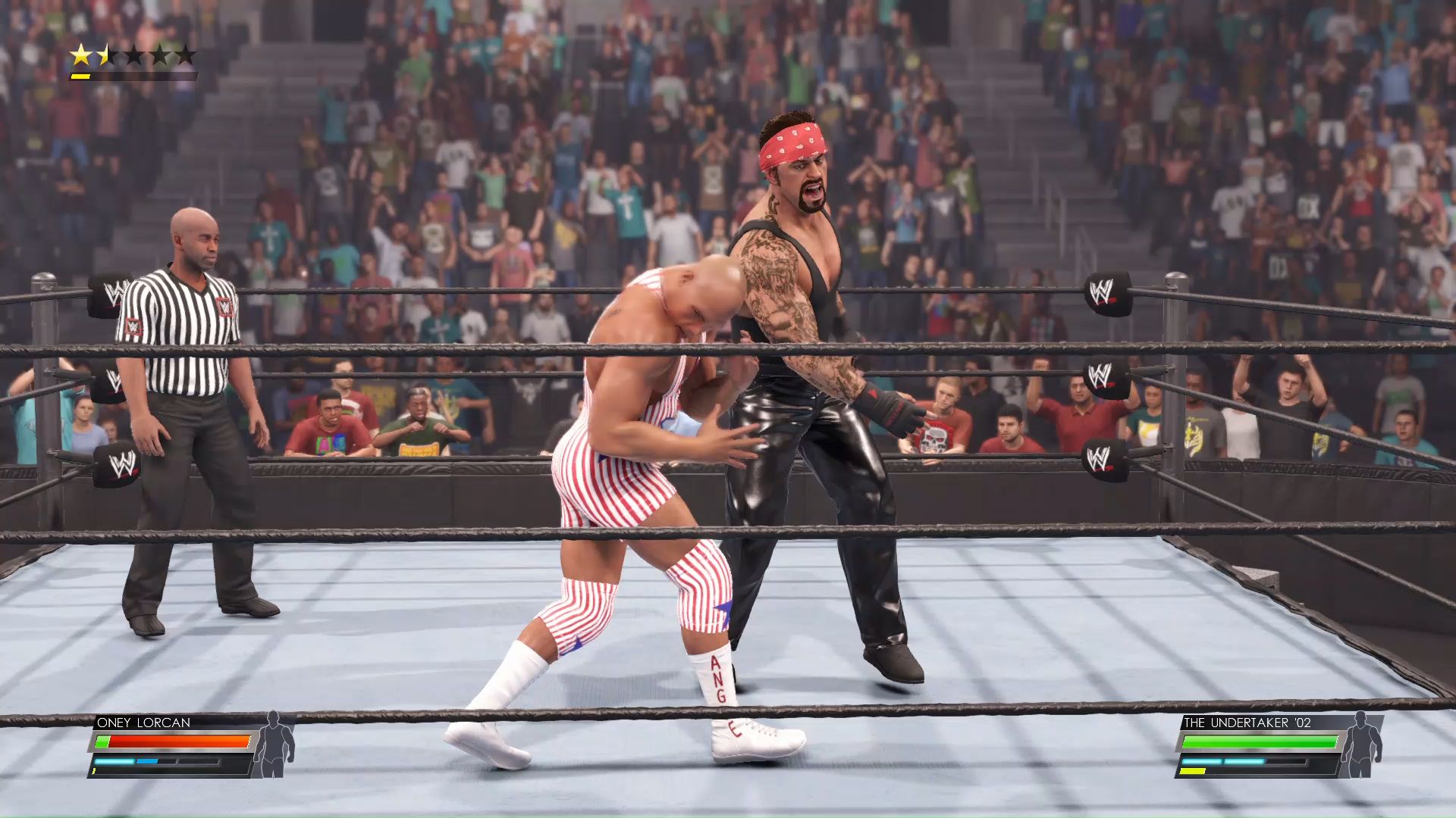 wwe2k22 科特安格vs大坏蛋送葬者