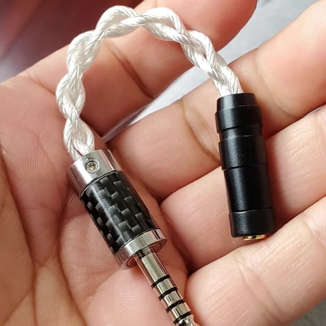 7n单晶铜镀银 粗四芯4.4mm平衡转2.5mm3.