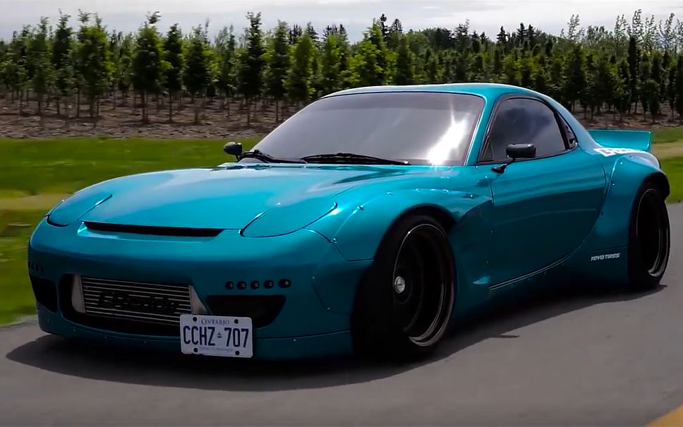 rocket bunny rx7 - reveal - mazda fd