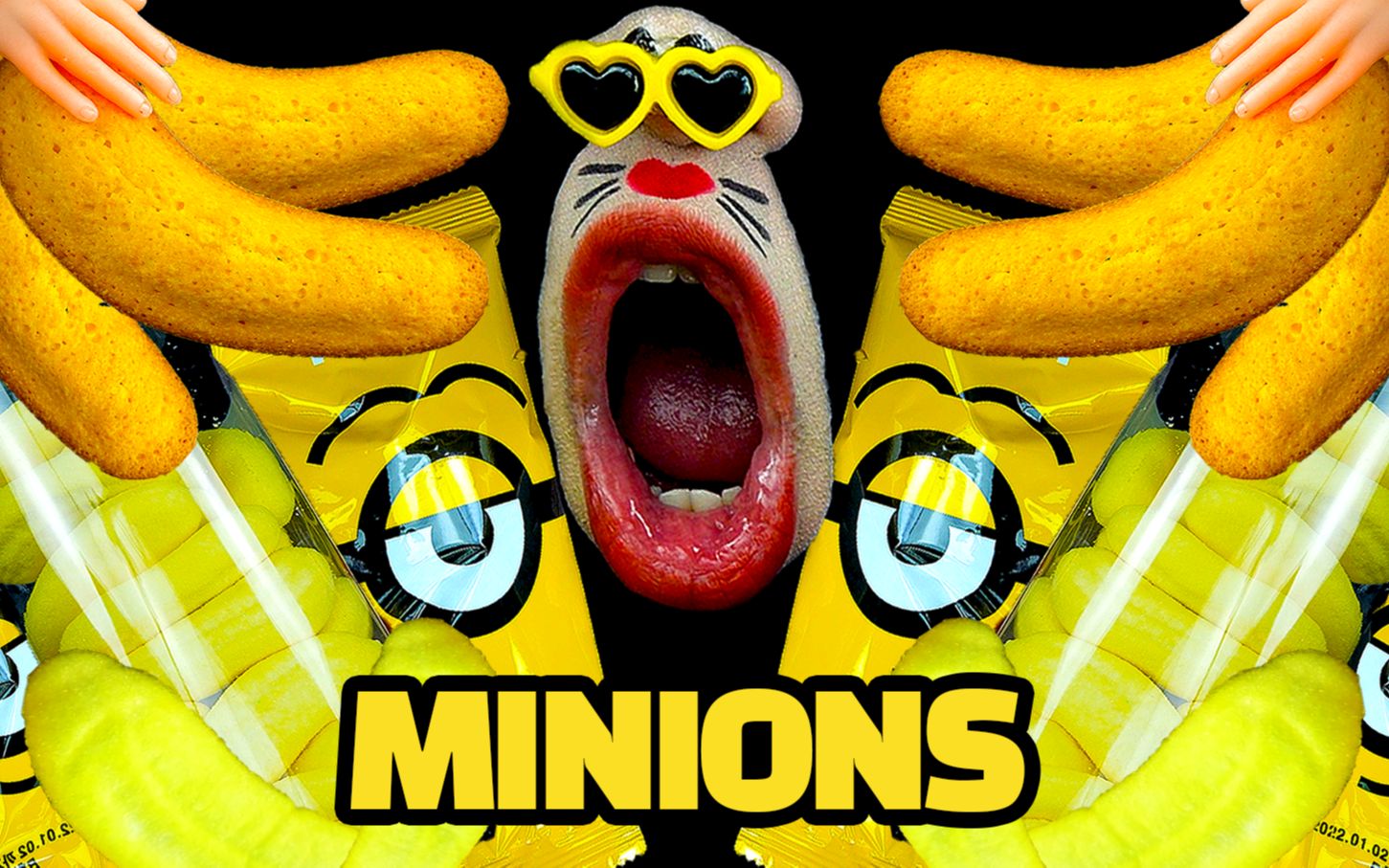 【realmouth】奴才香蕉蛋糕和香蕉棉花糖吃秀!_哔哩哔哩_bilibili