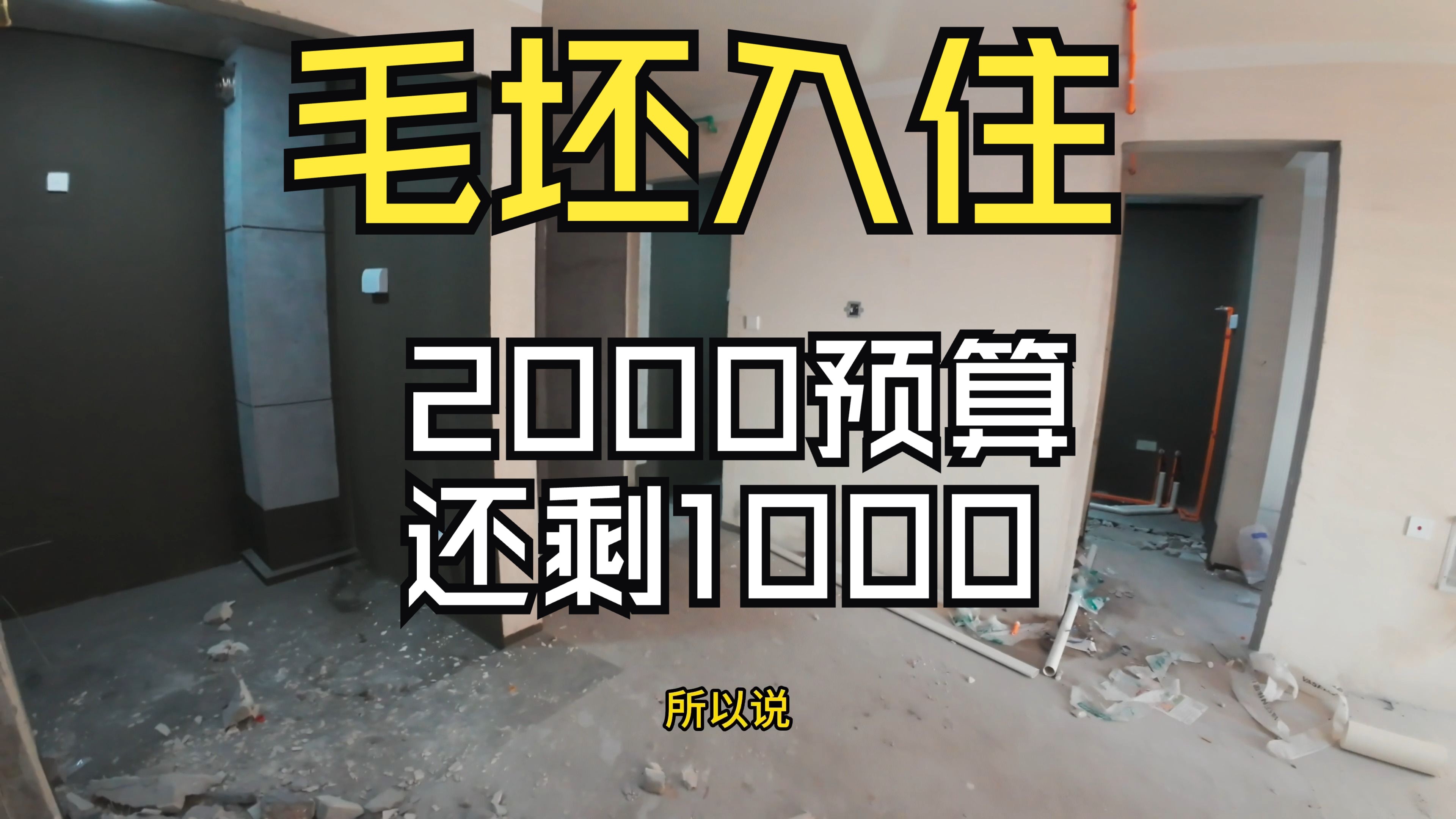 毛坯第二弹,2000预算还剩1000,下次能买卫浴吗?不穷不看哔哩哔哩bilibili