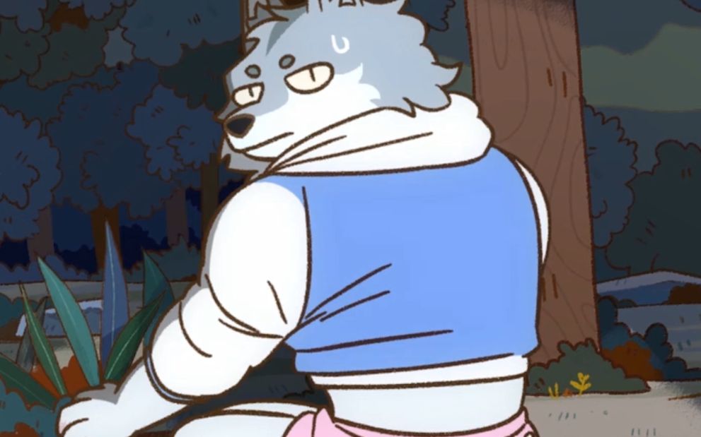 万圣街:尼尔魔王日记,大毛行动诡异,月圆之夜到河边脱衣变身_哔哩哔哩