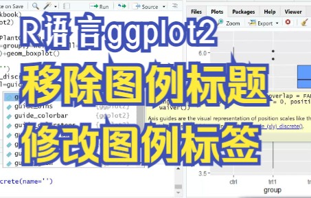 R语言ggplot2【移除图例标题】【修改标签文本】哔哩哔哩bilibili