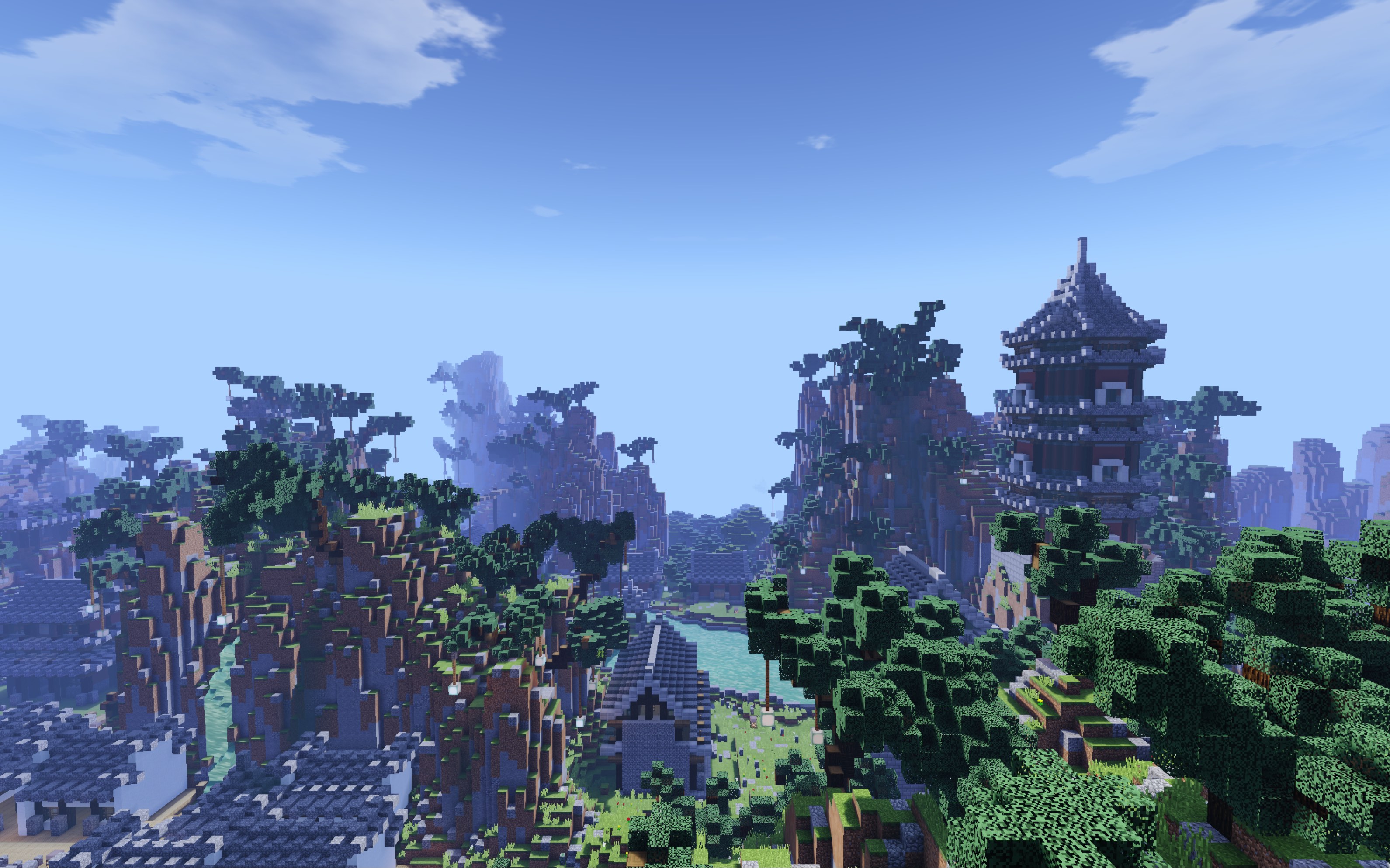 Minecraft风景图图片