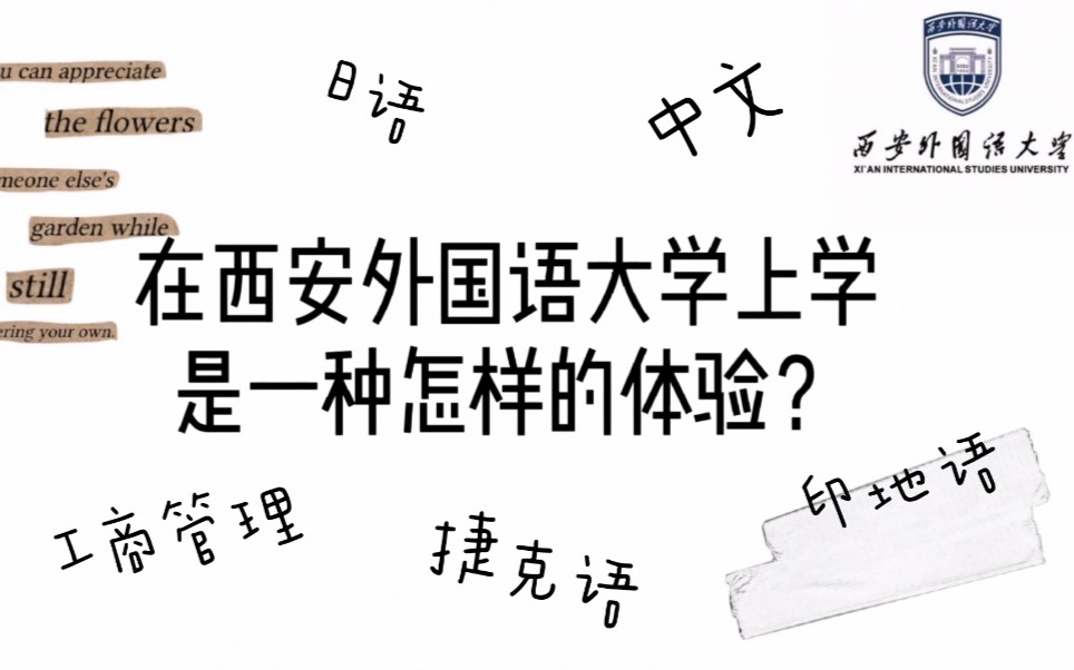 【XISU校园】在西安外国语大学上学是一种怎样的体验?听听学长学姐说的吧!哔哩哔哩bilibili