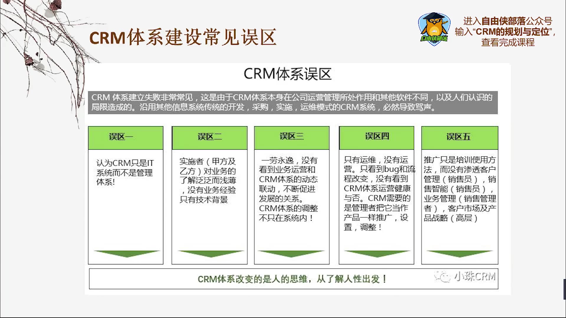 【CRM入门学习】CRM体系建设中的常见的5大误区哔哩哔哩bilibili