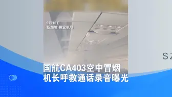 Download Video: 国航CA403空中冒烟 机长呼救通话录音曝光