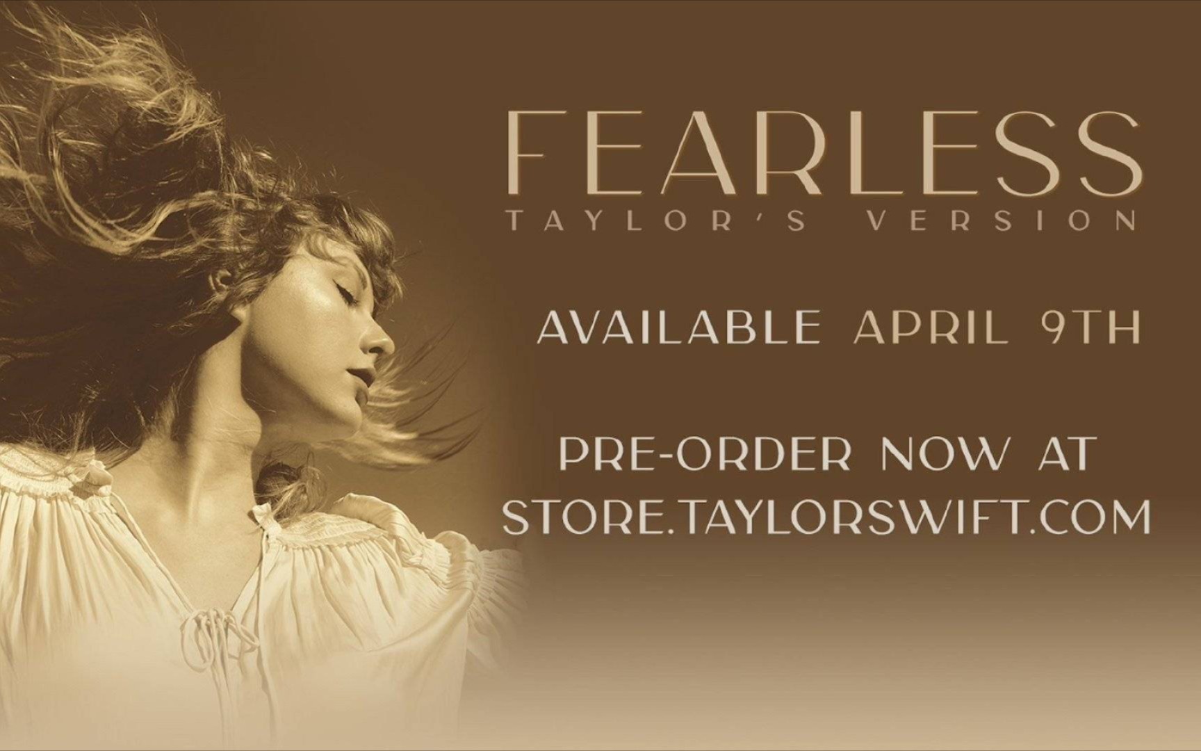 【taylor swift】霉霉fearless重录版数字专辑开放预售