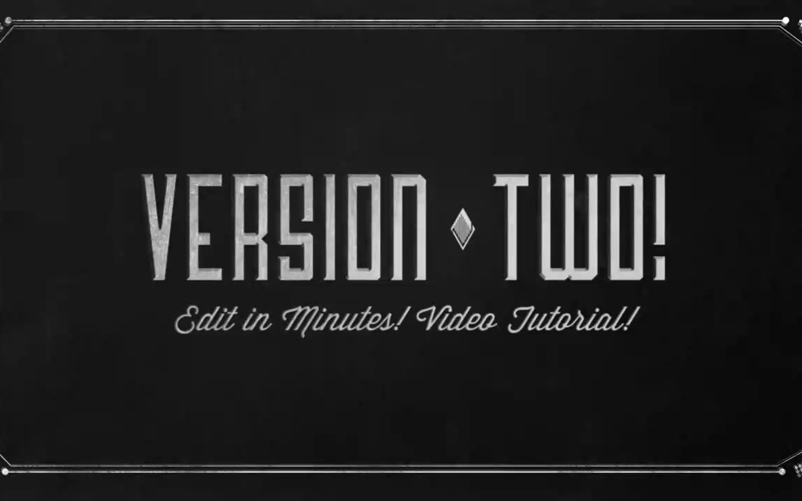 ae模板-黑白默片老电影文字标题动画 old film titles 3107511