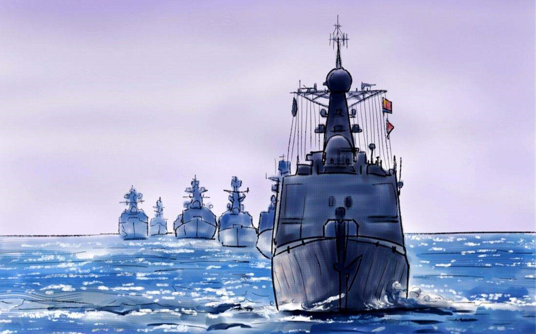 战舰世界人民海军向前进中系黄河号