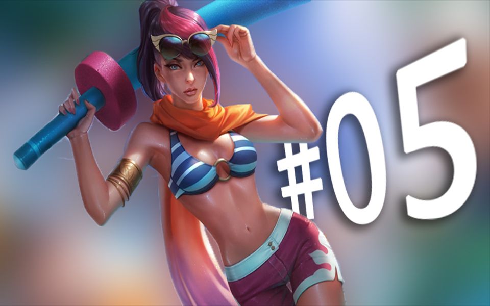 【小祥剑姬】峡谷王者局力压职业选手门牙塔前一打四!尽力局!