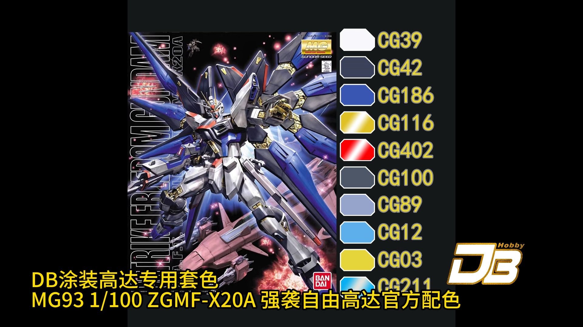 mg93 zgmf-x20a 强袭自由高达官方配色