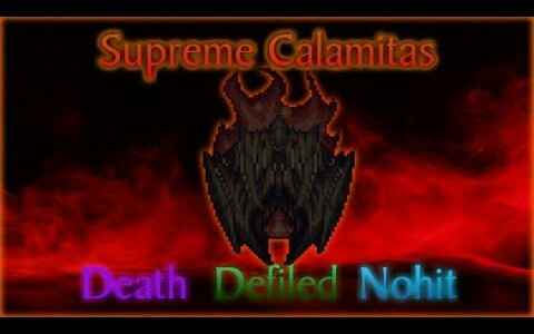 [图]【已过时】死亡+神殇模式 至尊灾厄眼无伤达成！- Terraria Calamity Mod