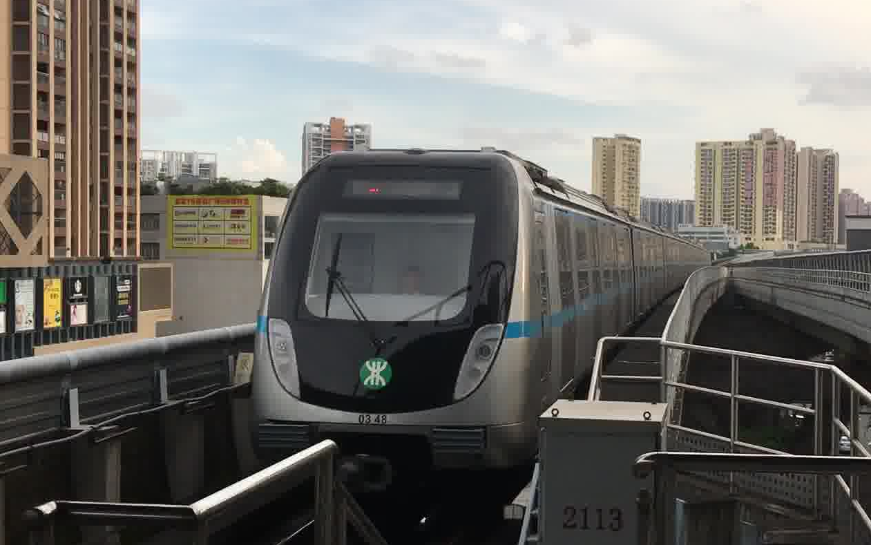【深圳地铁】3号线南车浦镇制车进站