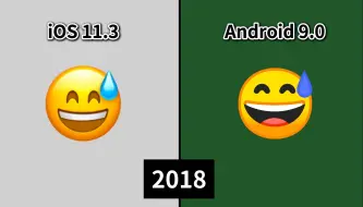 下载视频: Android与iOS【苦笑】emoji表情版本对比