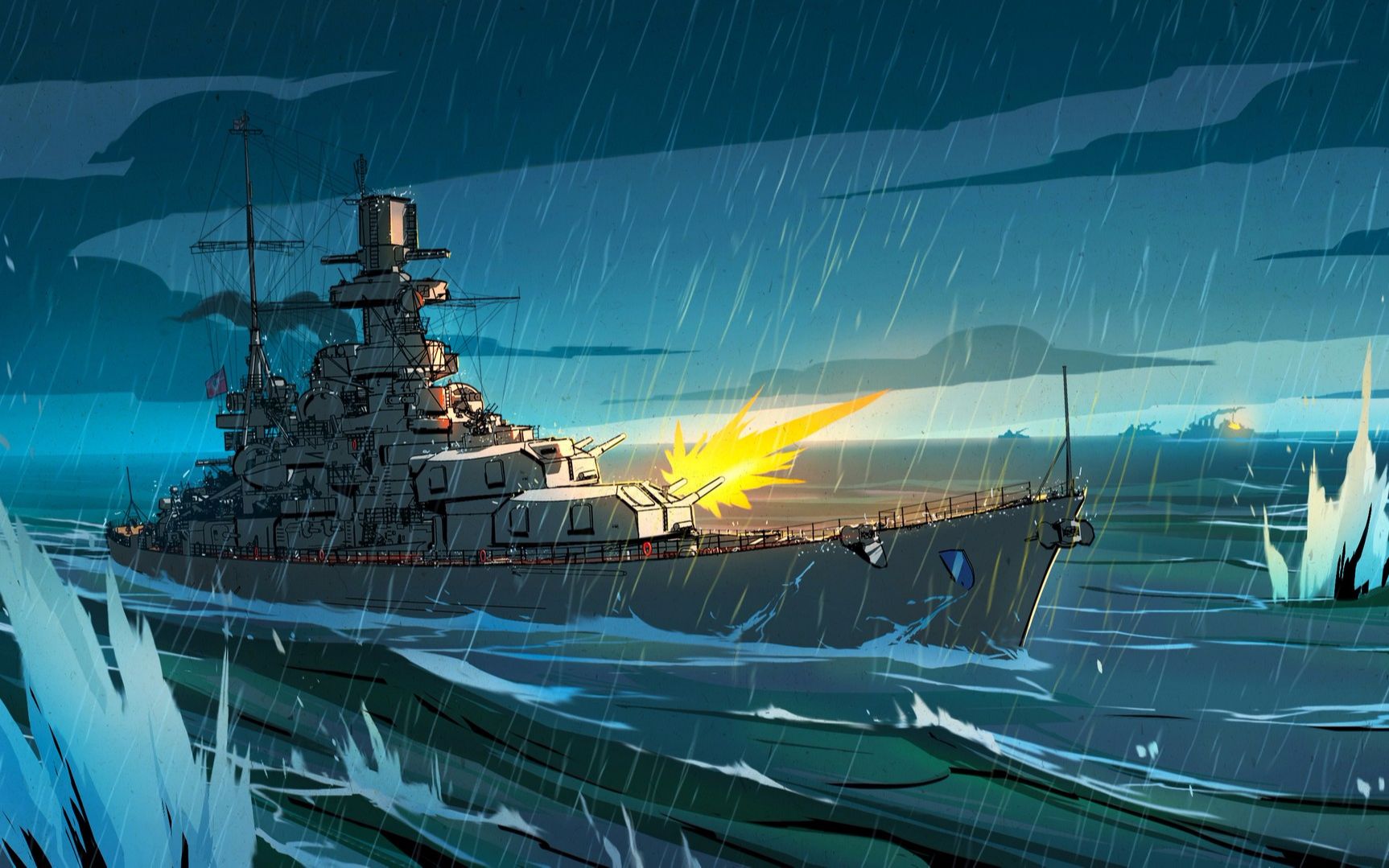 欧战天空sh3狼群33c战舰mod第三十四期夜战特混舰队下集夜间炮战