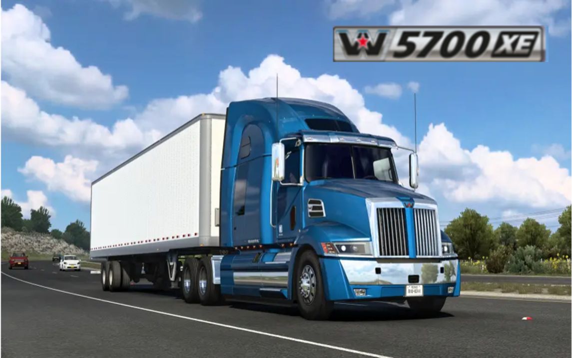 美国卡车模拟—新车western star(西部之星) 5700xe 驾驶体验
