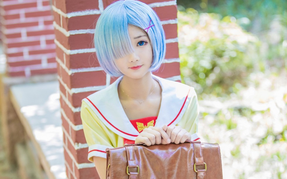 羽天shine蕾姆白丝过膝袜