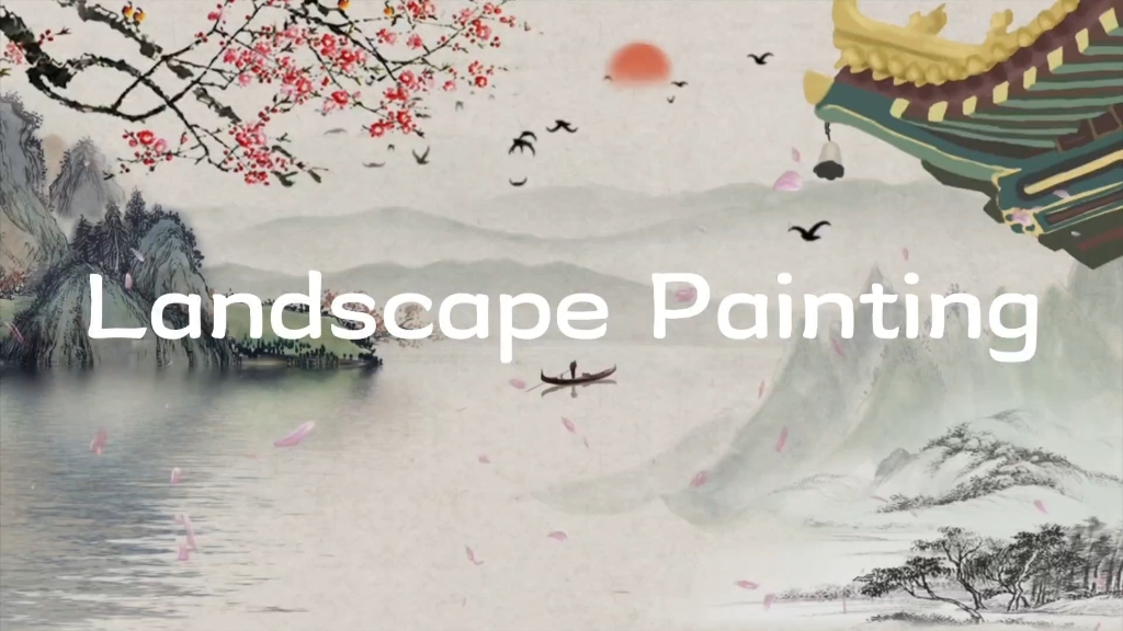 【Landscape Painting】用英语介绍中国文化——中国山水画哔哩哔哩bilibili