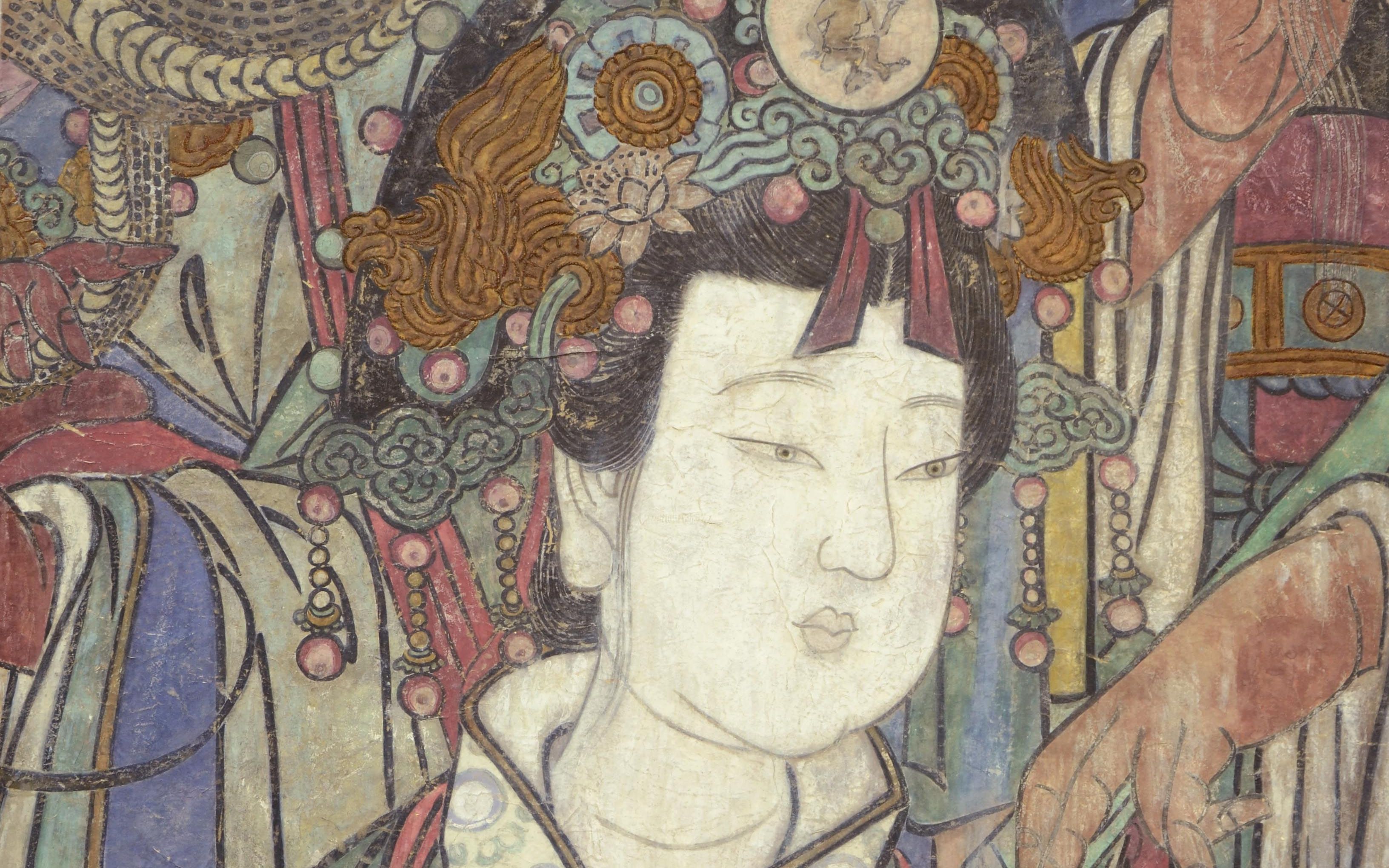 永乐宫壁画(水星)临摹_哔哩哔哩 (゜-゜)つロ 干杯~-bilibili