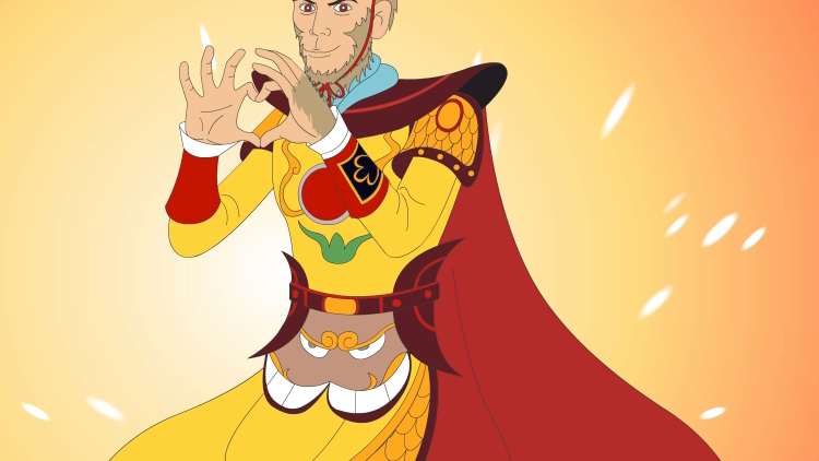 动画综合足球明星大圣贝尔庆祝动作