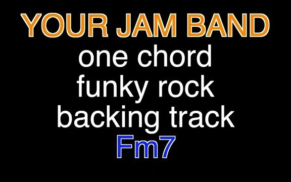 一个和弦Fm7 One Chord Funky Rock Guitar Backing Track哔哩哔哩bilibili