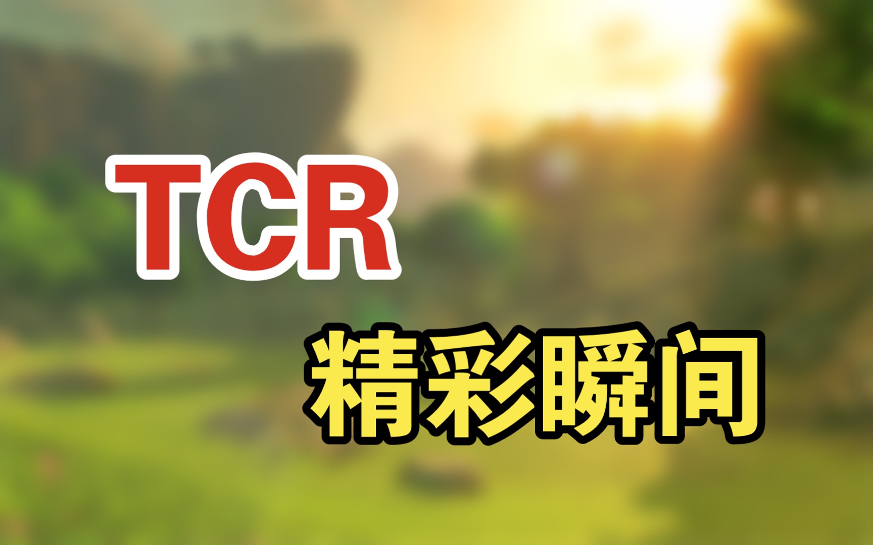 TCR精彩瞬间:比赛的精彩哔哩哔哩bilibili