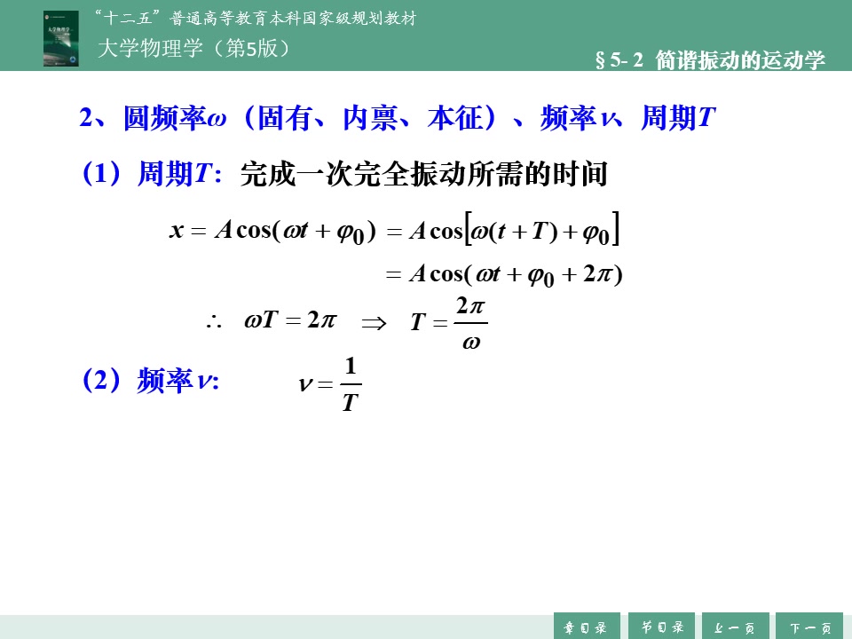 李双说物理第5章机械振动第2部分简谐振动的振幅圆频率相位旋转矢量法振动的合成哔哩哔哩bilibili