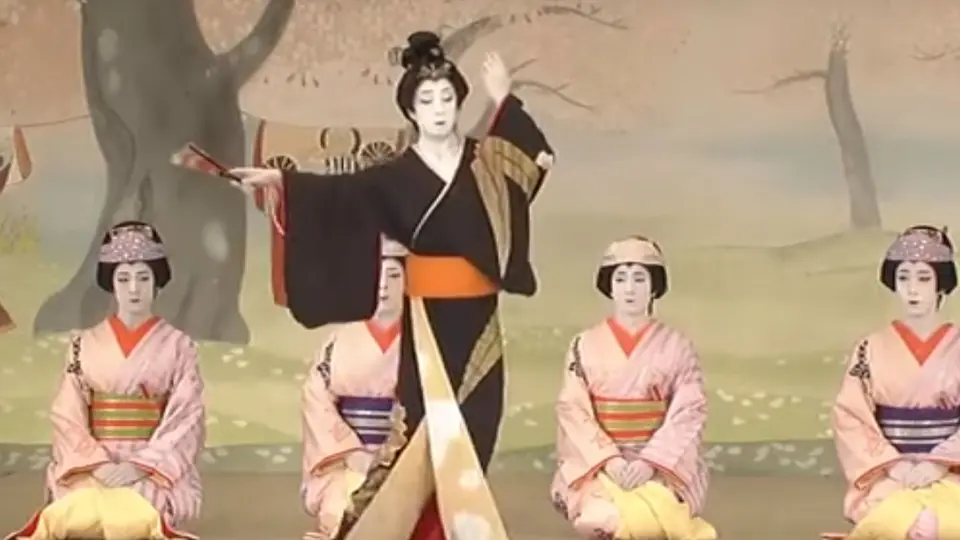 日本歌舞伎舞蹈、日本经典演歌，异域风情歌曲《梦饰り》魔性尬舞_哔哩 