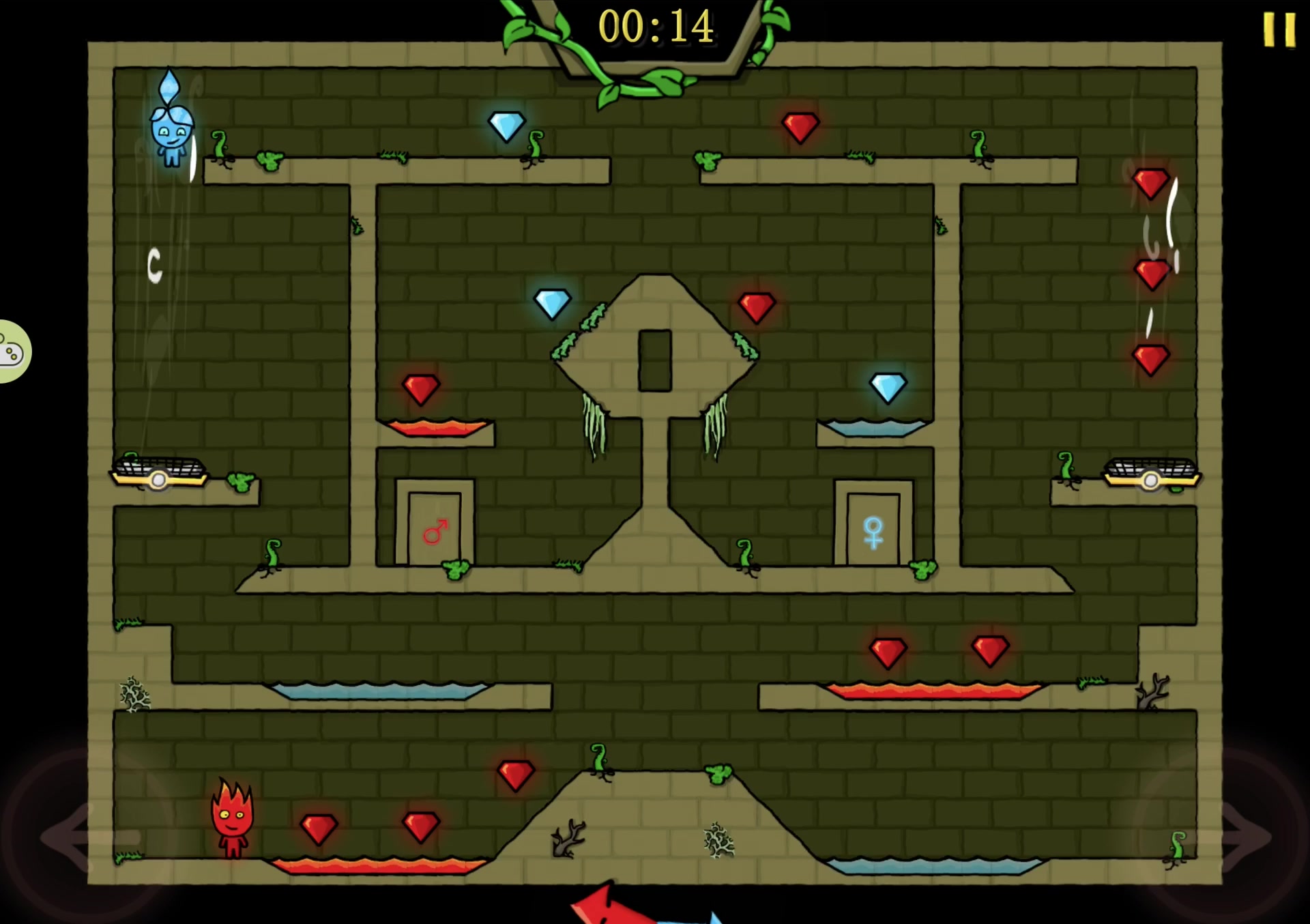 中子星用手机玩森林冰火人第三关