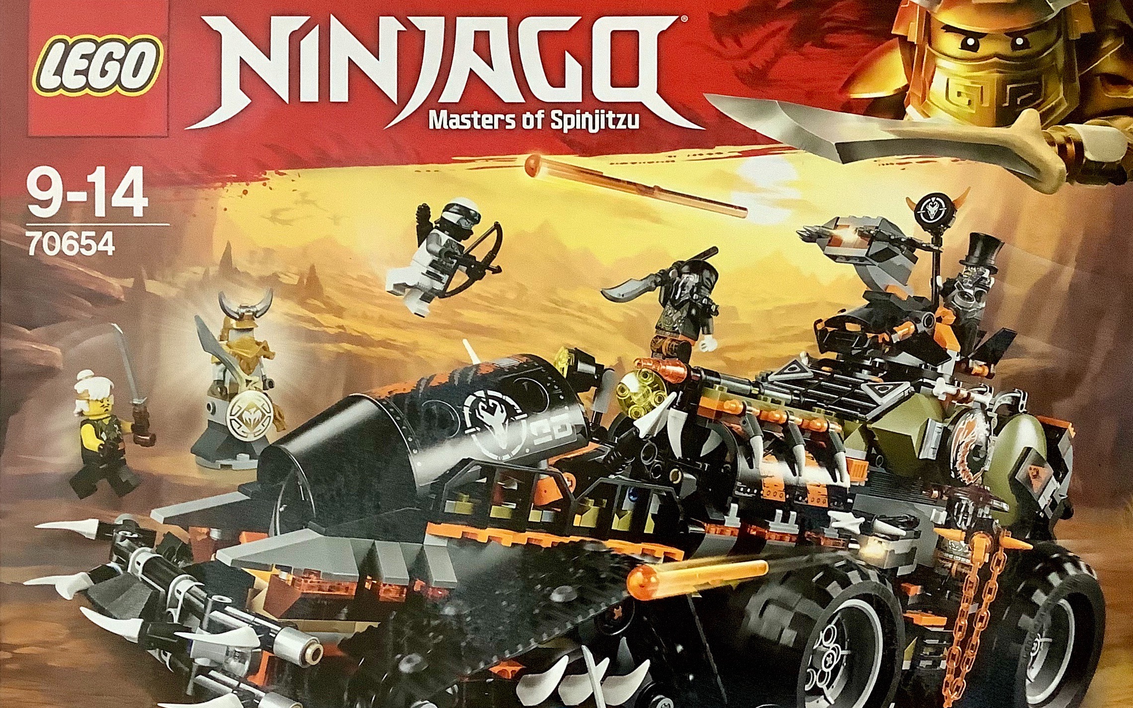 乐高幻影忍者70654重型捕龙卡车评测