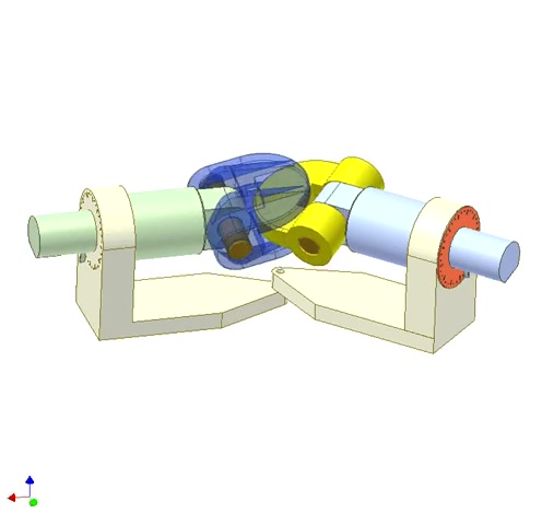 机构动画——万向节