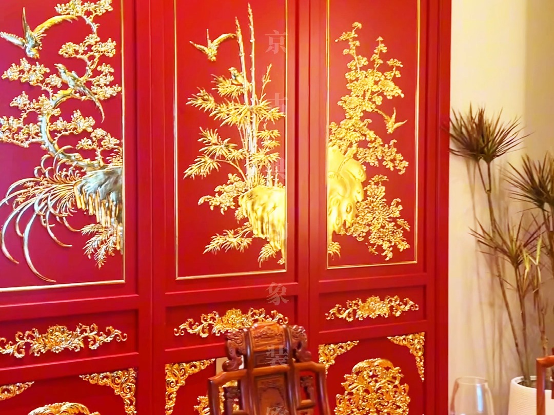 宫廷风格酒店整装实景案例,专业高端中式酒店定制#豪华中式装修设计