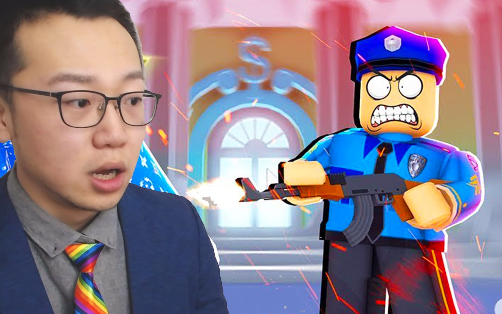 roblox警察抓小偷,我被迫成为小飞象的内鬼,再现无间道_哔哩哔哩 (゜