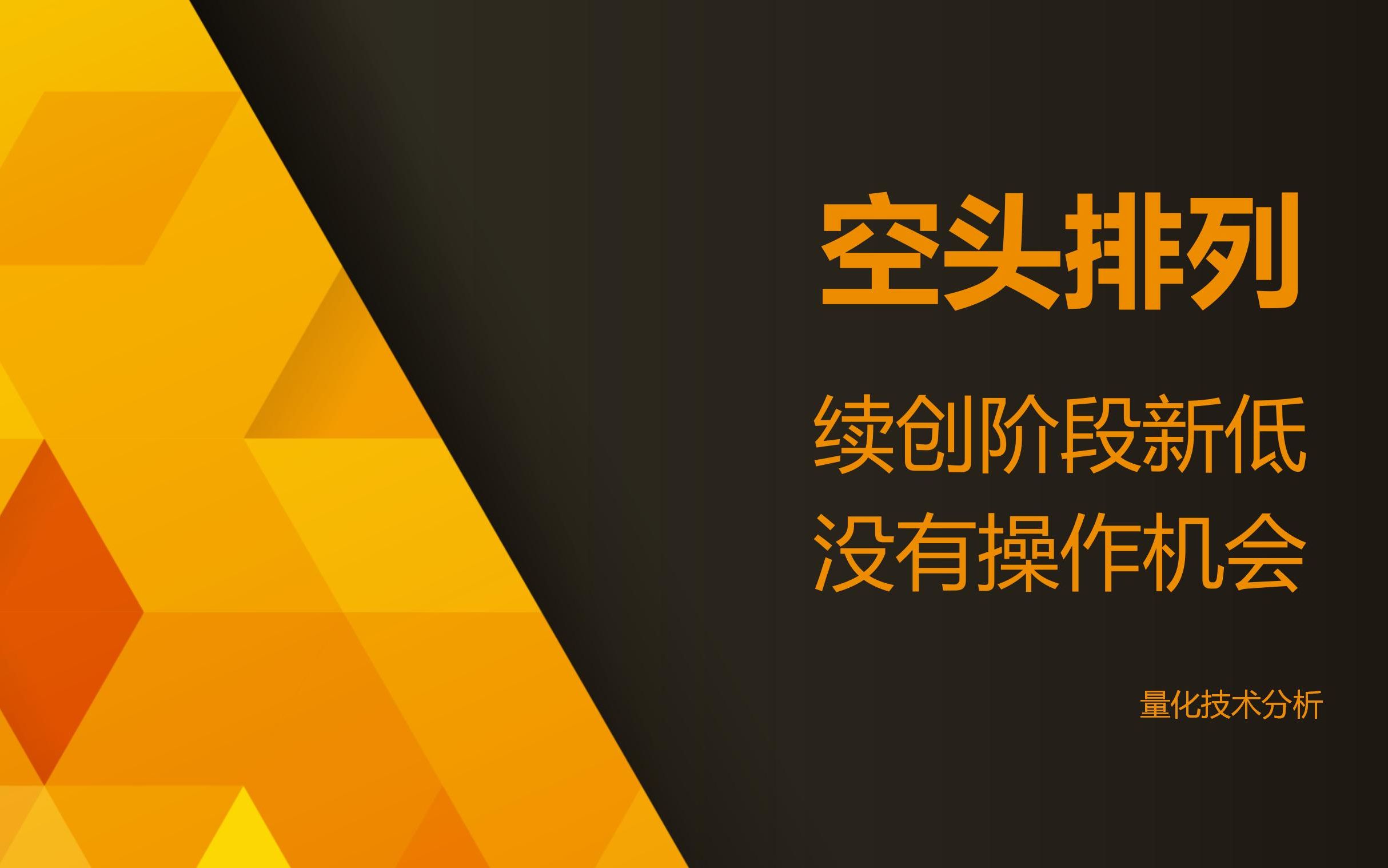 量化技术分析20231016 空头排列 续创阶段新低 没有操作机会哔哩哔哩bilibili