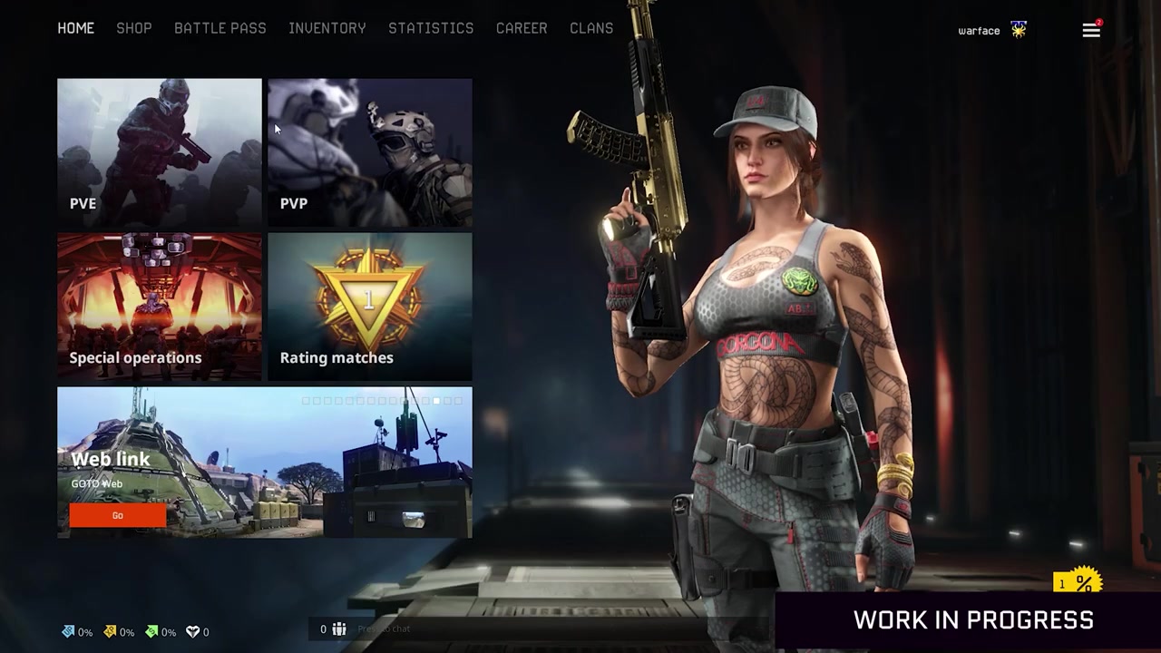 战争前线/warface新版本的全新ui界面