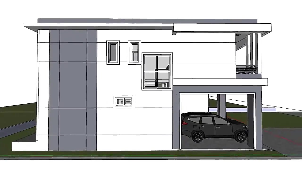 sketchup草图建筑设计从结构室外和室内全面展示哔哩哔哩bilibili