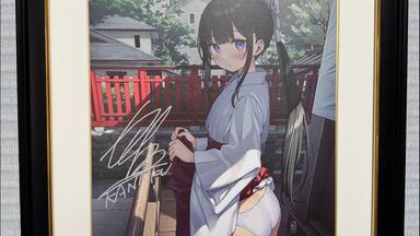 绘师百人展]遠坂あさぎ复制原画《四季廻り》开箱视频_哔哩哔哩_bilibili