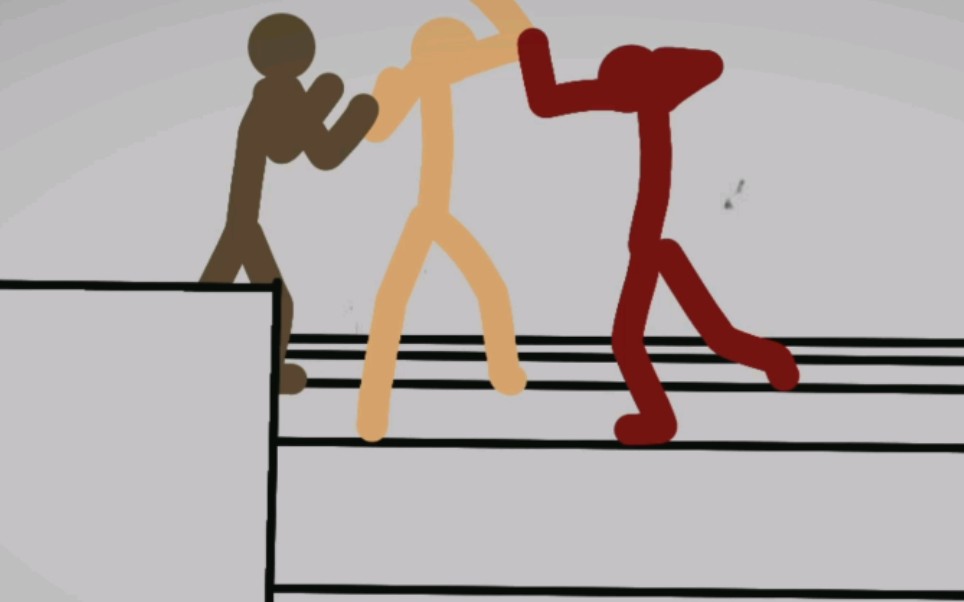 一个垃圾新人制作的火柴人打斗分镜(未完成)