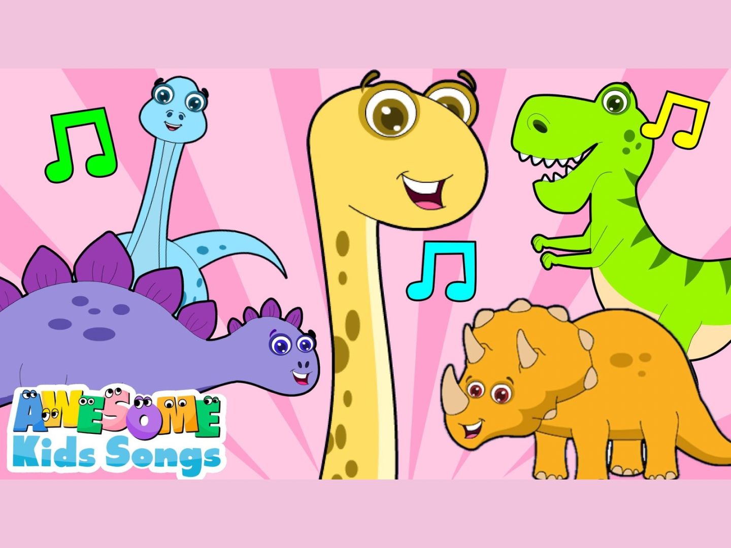 英语启蒙:2首恐龙歌 恐龙知识 | awesome kids songs