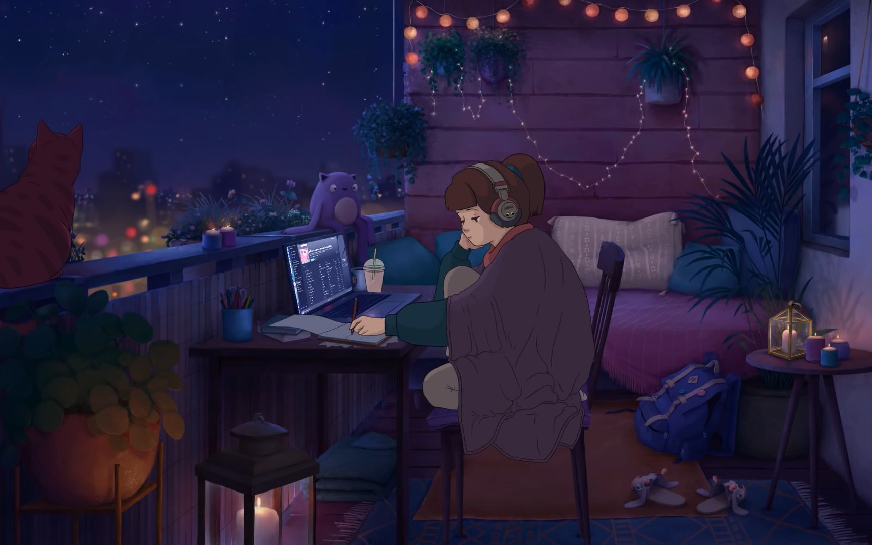 圣诞氛围必备| 学习背景音舒适音乐| 1 A.M Study Session lofi hip hop/chill beats哔哩哔哩bilibili