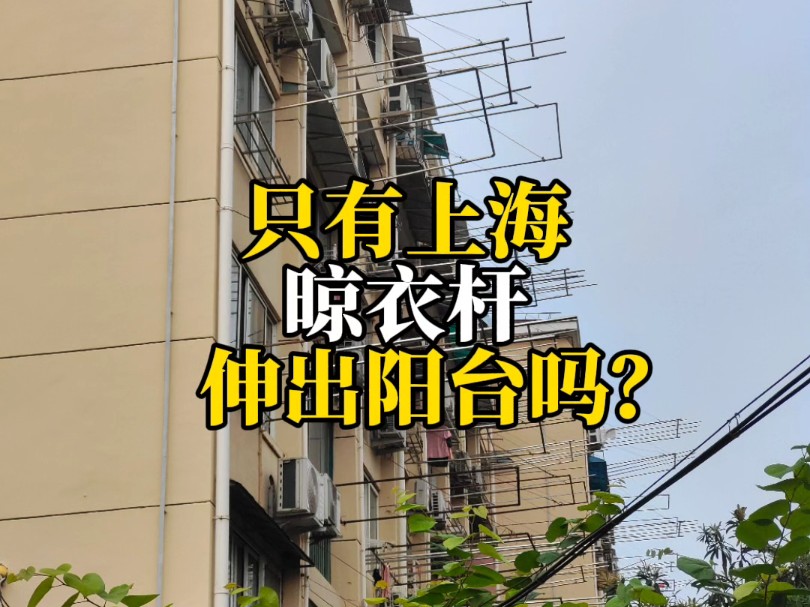 只有上海的晾衣杆,伸出阳台外面吗?哔哩哔哩bilibili