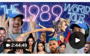 Download Video: 中字HTHAZE反应【reaction Taylor Swift】泰勒《1989》tour演唱会反应合集9-1