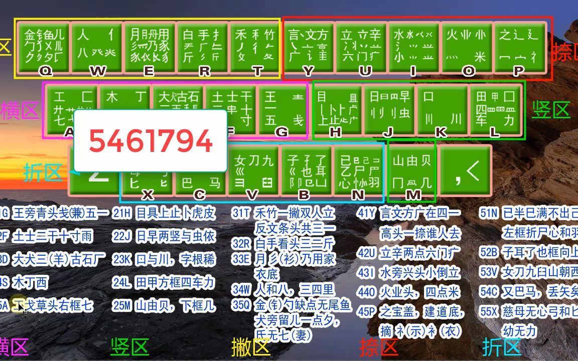 五笔打字的字根诵读,讲解,排列,想学五笔打字的一定要看哔哩哔哩bilibili